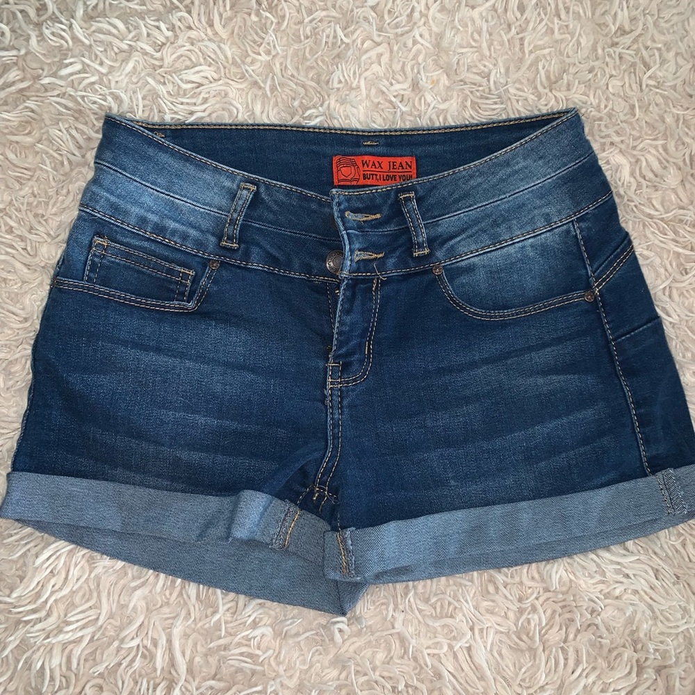Wax Jeans “Butt I Love You” Denim Shorts